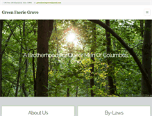 Tablet Screenshot of greenfaeriegrove.com